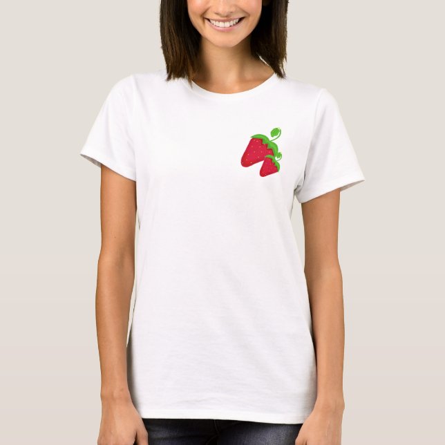 Sweet Red Strawberries T-Shirt (Front)