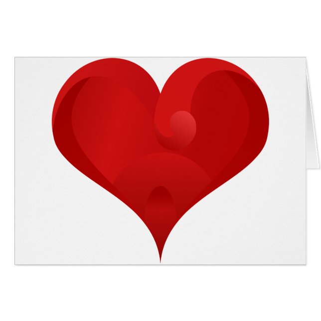 Sweet Red Valentine Love Heart (Front Horizontal)