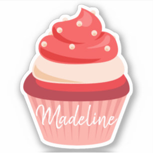 Sweet red velvet cream cupcake