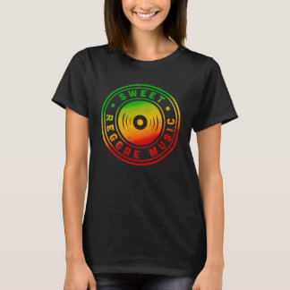Sweet Reggae Music Rasta Colors Distressed Reggae T-Shirt