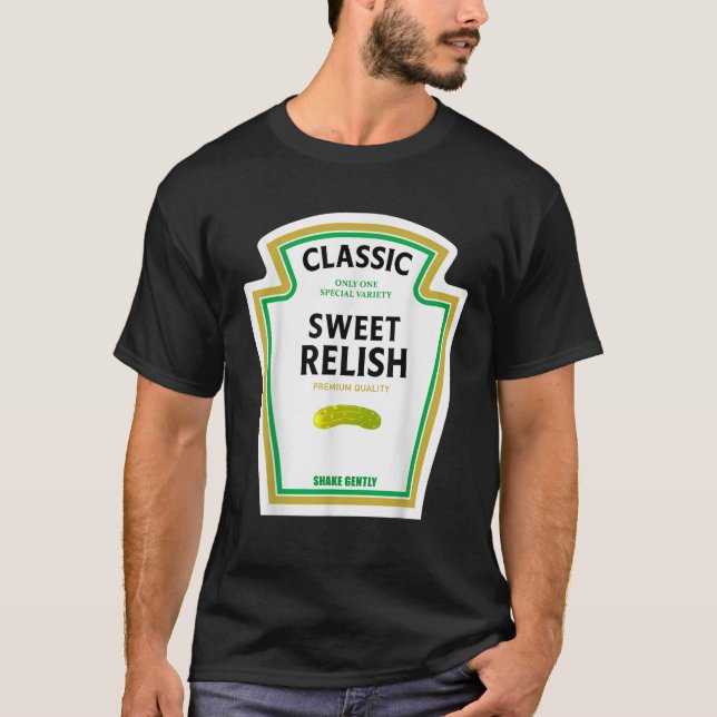 Sweet Relish Ketchup Halloween 2024 Costume Matchi T-Shirt (Front)