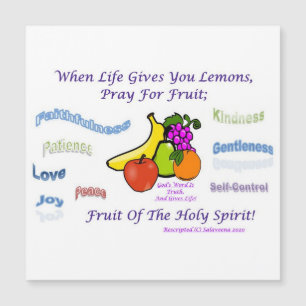 Sweet Reminder of the Fruits of The Holy Spirit