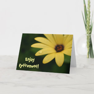 Sweet Retirement funny quote yellow flower Card