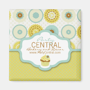 Sweet Retro Business Magnet