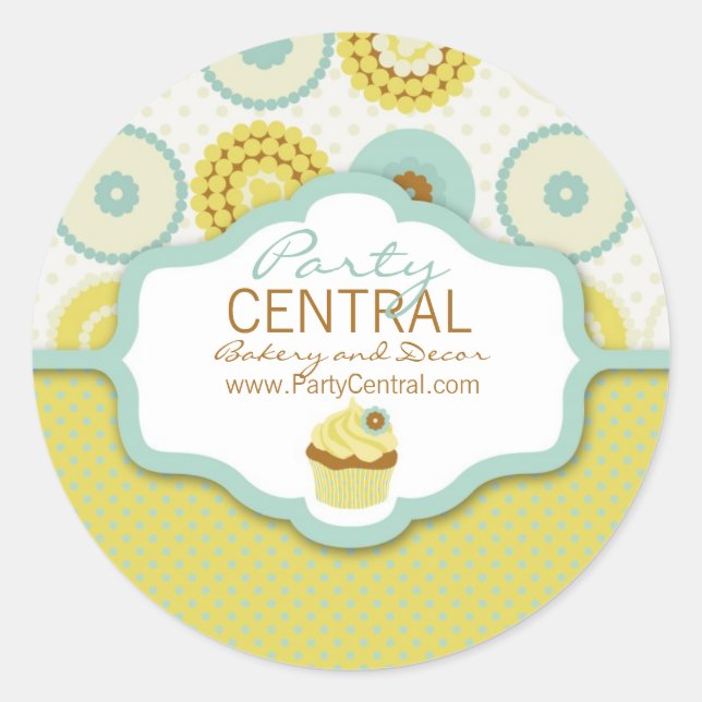 Sweet Retro Business Sticker (Front)