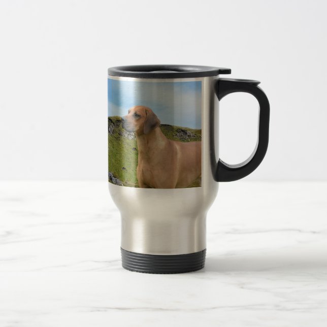 Sweet Rhodesian Ridgeback Dog Travel Mug (Right)
