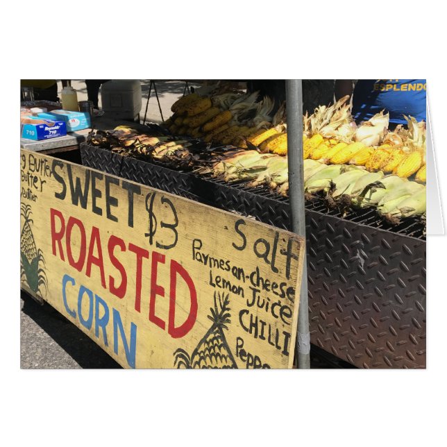 Sweet Roasted Corn, Street Fair, New York City NYC (Front Horizontal)