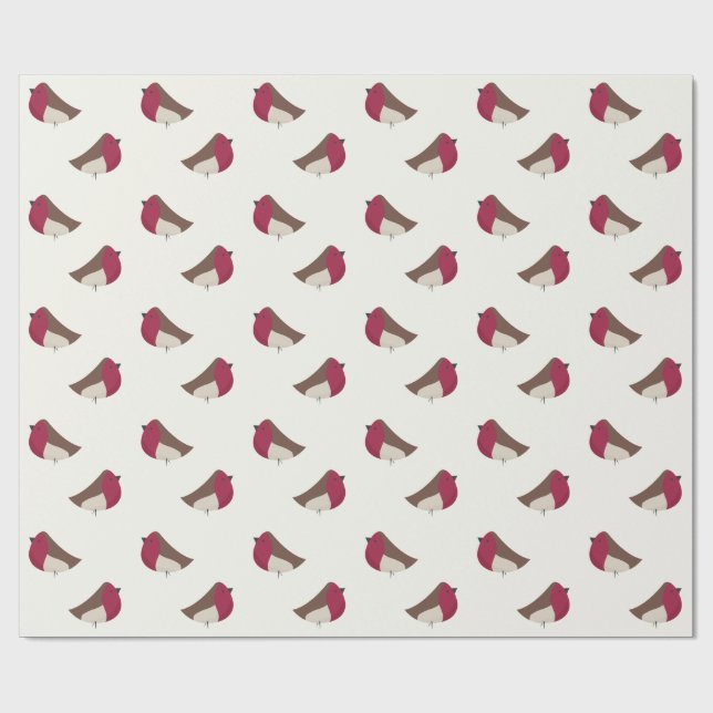 Sweet Robin Redbreast  Wrapping Paper (Flat)