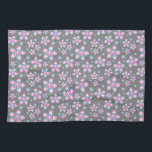 Sweet Romantic  Abstract Pink Flowers Pattern Tea Towel<br><div class="desc">Sweet Romantic  Abstract Pink Flowers Pattern</div>