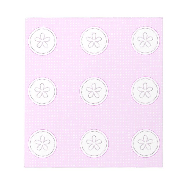 sweet romantic pink wallpaper notepad (Front)