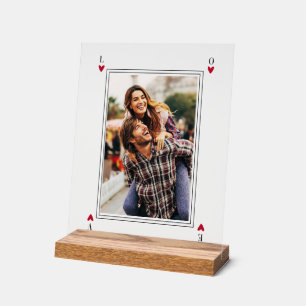 Sweet Romantic Poker card Valentine's Gifts Acrylic Sign