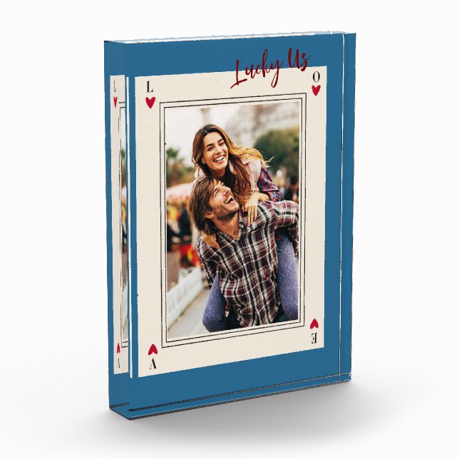 Sweet Romantic Retro Valentine's Gifts Photo Block (Left)