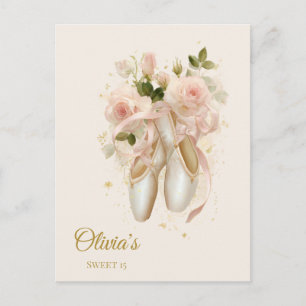 Sweet Rosé Ballet Soirée, custom Postcard