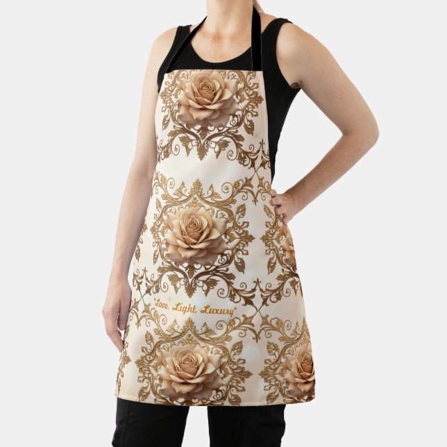"Sweet Rose Elegance" Apron (Insitu)