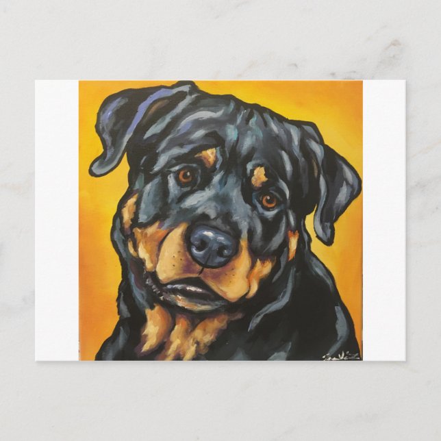 Sweet Rottweiler Postcard (Front)