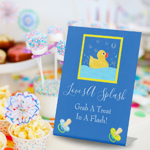 Sweet Rubber Ducky Treat Sign Baby Shower