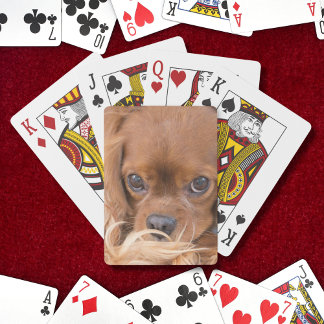 Sweet Ruby Cavalier King Charles Spaniel Playing Cards