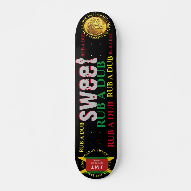 SWEET RUD A DUB  JMT 7 3/4" Skateboard Deck (Front)