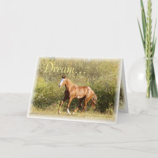 Sweet Running Filly Dream Inspiration Card (Front)