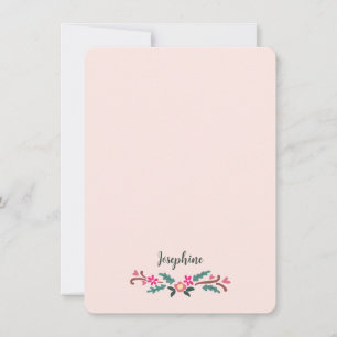 Sweet Rustic Floral Country Aesthetic Card