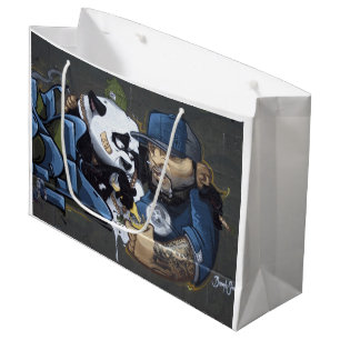 Sweet Sad Panda Found A Buddy Large Gift Bag