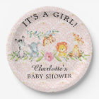 Sweet Safari Animals Baby Shower 7" Plate
