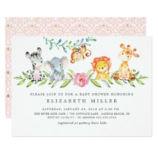 Baby Girl Shower Invitations Zazzle Co Uk