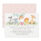 Sweet Safari Animals Baby Shower Invitation