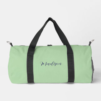 Sweet sage green duffle bag
