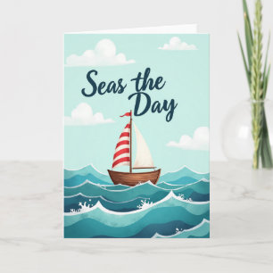 Sweet Sailboat Ocean Card