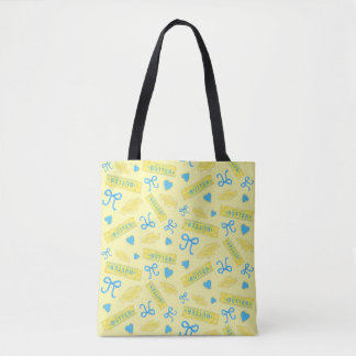 Sweet & Salty Butter Bows and Hearts Pattern Tote Bag