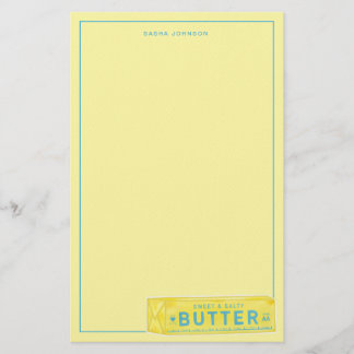 Sweet & Salty Butter Stick Stationery