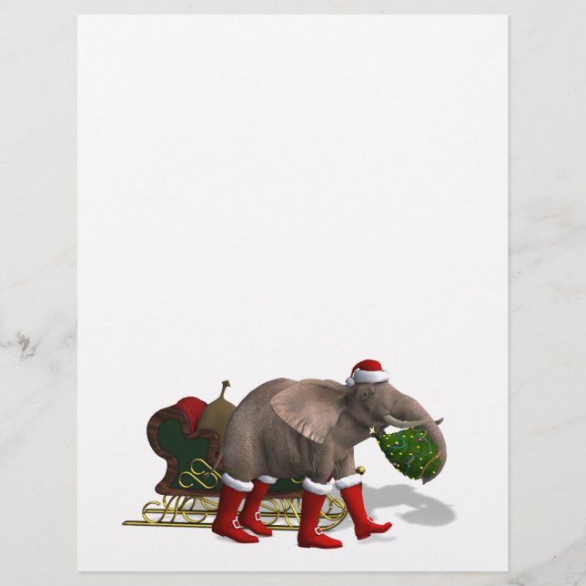 Sweet Santa Claus Elephant (Front)