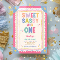 Sweet Sassy And One Whimsical Girl 1st Birthday