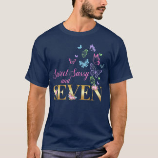 Sweet Sassy And Seven BirthdayFor Girls 7th Bday  T-Shirt