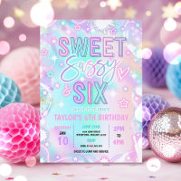 Sweet Sassy And Six Neon Glow 6th Birthday Party