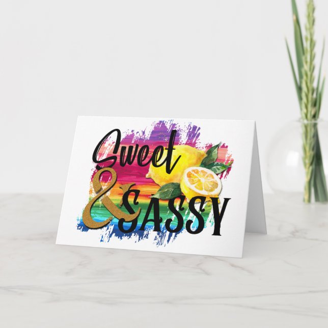 Sweet & Sassy Card (Front)