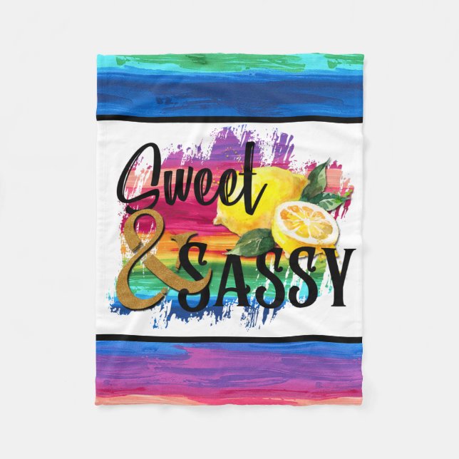 Sweet & Sassy Fleece Blanket (Front)