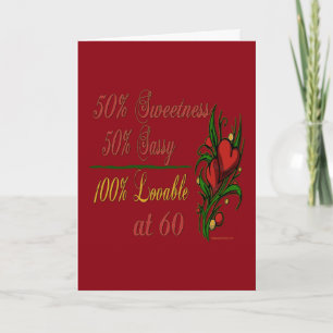 Sweet, Sassy, Loveable at 60 Card