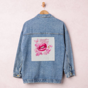 Sweet & Sassy Pink Coquette Denim Jacket
