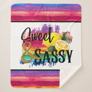 Sweet & Sassy Sherpa Blanket