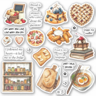 Sweet & Savory Delights Sticker Sheet