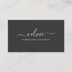Sweet Savvy Chic Elegant Minimalist Business Card