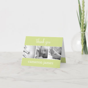 Sweet Scallops Baby Thank You Card