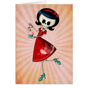 Sweet & Scary Skeleton Girl