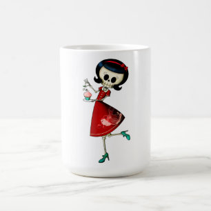 Sweet & Scary Skeleton Girl Coffee Mug