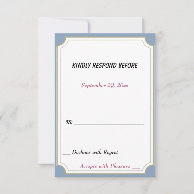 SWEET SCHNAUZER PUPPY DOG TURNING 10 RSVP CARD (Front)