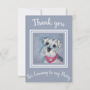 Sweet Schnauzer Thank You Card