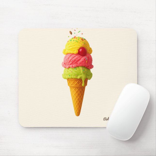 Sweet Scoops Personalised Delight Mouse Mat (With Mouse)