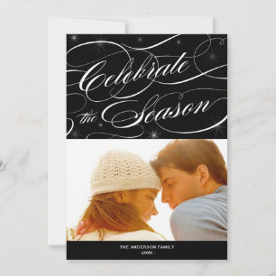 SWEET SCRIPT HOLIDAY PHOTO CARD